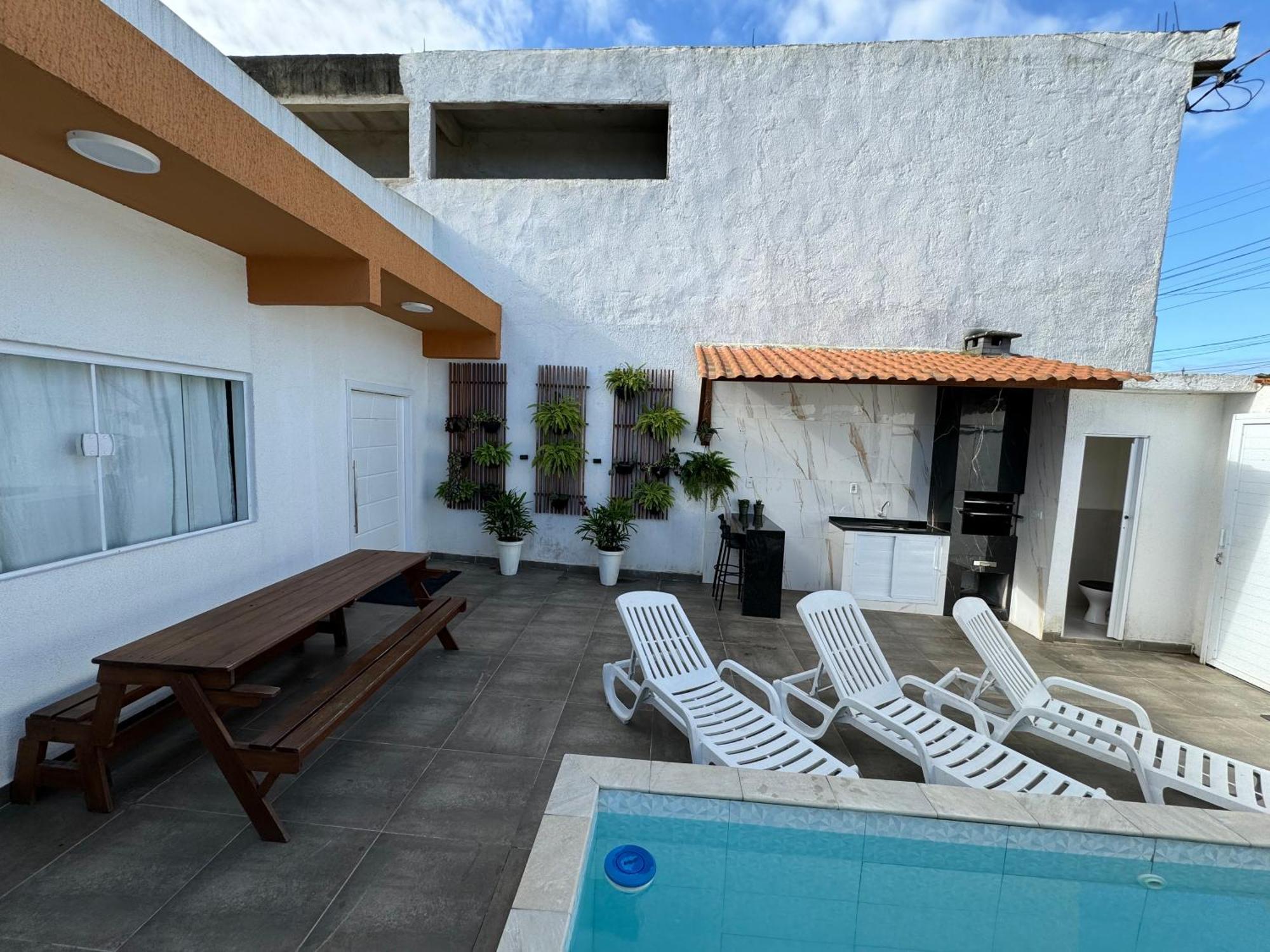 Villa Casa Compacta Com Piscina à Guarujá Extérieur photo