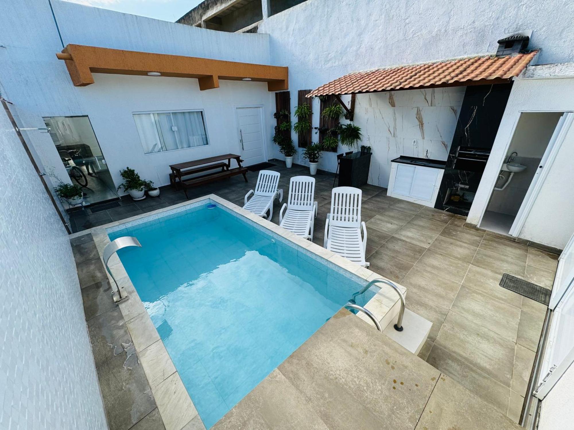 Villa Casa Compacta Com Piscina à Guarujá Extérieur photo